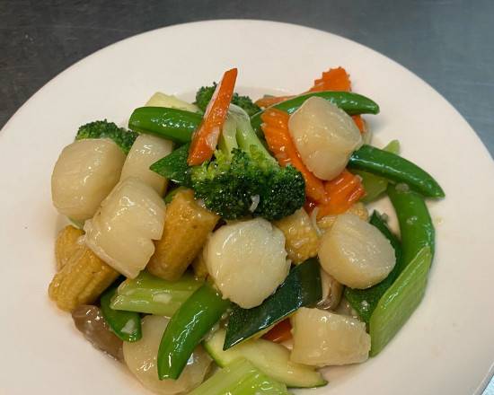 Scallop with Garlic Sauce/蒜蓉炒带子